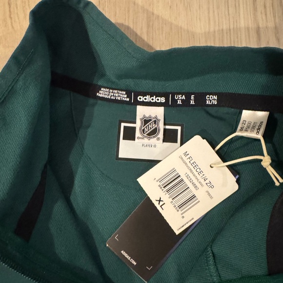 Adidas Minnesota Wild Green Pullover Jacket - never been worn - Picture 3 of 3